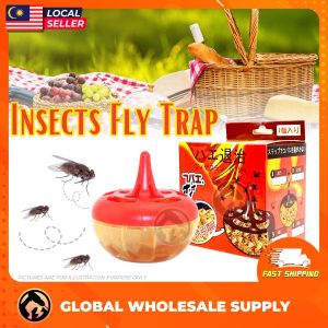 Fruit Fly Traps Lure Attractant Flying Insect Sticky Killer Catcher Food-Based Lure Fly Catcher Perangkap Umpan Lalat