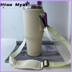 tantuoye 40oz chai nước tàu sân bay túi có thể điều chỉnh dây đeo vai cốc cốc tay áo màu rắn giữ chai cho Đi Bộ Đường Dài Ngoài Trời