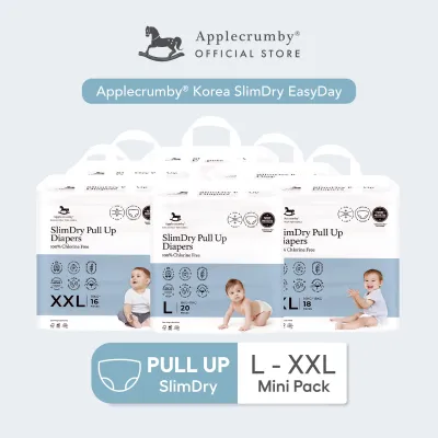 [Mini 2 Packs] Applecrumby® Korea SlimDry EasyDay Diapers