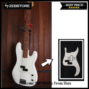 Pickguard Bass Precision Z White M00707 3 Ply