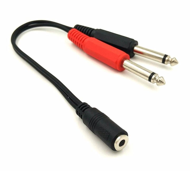 6.35MM 1/4 INCH TRS Stereo Male plug to 2 RCA Audio Y Splitter Cable cord AU $10.95 - AU 6.35MM 1/4 INCH TRS Stereo Male plug to 2 RCA Audio Y Splitter Cable cord AU $10.95 - AU