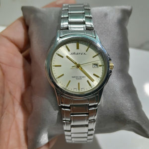 Đồng hồ đeo tay nam thép không gỉ Sharex size 36.5mm có lịch second hand Nhật bản