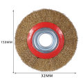 Mata Gerinda Sikat Kawat Plat Diameter 4 Inch/ 100mm Bisa Untuk Menghaluskan Circular Wire brush. 