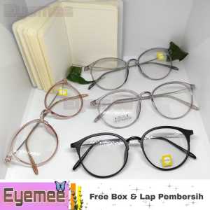 EYEMEE Kacamata PHOTOCROMIC Oval Terbaik || 2125 Frame Optik || Korean Style