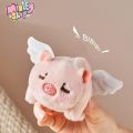 Móc khoá Heo Hồng vẫy đuôi có cánh cute phát tiếng kêu + Móc chìa khoá gấu bông dễ thương quà tặng phụ kiện -MINKEY. 
