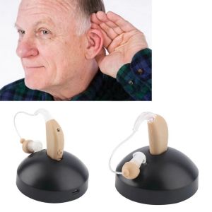 Hearing Aid Amplifier for adult senior original USB Rechargeable Digital For Elder Hearing Amplifiers Aids Bha-1204 Adjustable Sound Voice Amplifier (suit for both ear) Set of One