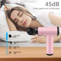 Súng massage cầm tay mini, máy mát-xa di động, giảm đau hiệu quả, Súng massage giup giảm đau cổ, vai gáy, toàn thân Máy massage cầm tay 4 đầu 6 chế độ - súng massage trị nhức mỏi vai gáy, đau giãn cơ - Máy đấm lưng đa năng Massage Machine Portable 4 Head. 