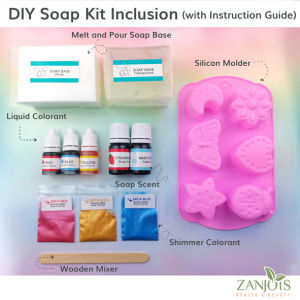 DIY Soap Making Kit for Kids Animals Buttefly Lady Bug Moon Hand or Body Soap
