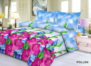 Seprei Motif Bunga Kamboja 3D Ukuran 120X200 - Sprei Single Size Motif Dewasa