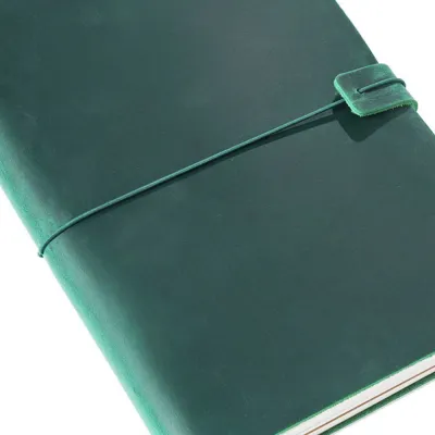 DUKEEN Genuine Leather Journal Travel Notebook Retro DIY Handmade Diary Portable Sketchbook Teacher Gift School Office Supplies