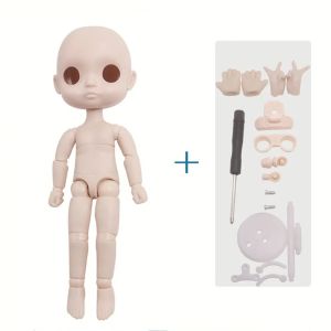 VERIDIAI Không trang điểm Đồ chơi búp bê ob11 Nhiều khớp nối Ăn mặc Mô hình búp bê cơ thể Quà Tặng Con Gái Có thể di chuyển Búp bê cơ thể YMY 1/12 BJD