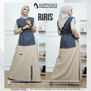 DAMOZA - Gamis Riris Beige - Nomad \ Gamis Damoza \ Dress Damoza
