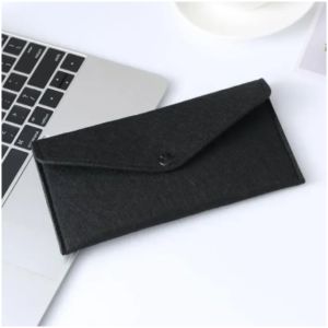 Multifunction Felt Purse for Men and Women Wallet Storage Bag Glasses Mobile Phone Bag