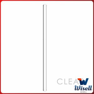 W.EL หลอดแก้วสําหรับใส่กาแฟ เครื่องดื่ม ทนต่ออุณหภูมิสูง หลอดแก้วใส Straw
