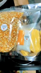 ชุดพร้อมทำป๊อปคอร์น ขนาด 400 กรัมและ 250 กรัม