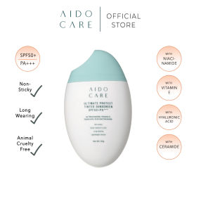 Aido Care Ultimate Protect Tinted Sunscreen with SPF50+PA+++ (NiacinamideHyaluronic AcidCeramide Vitamin E)