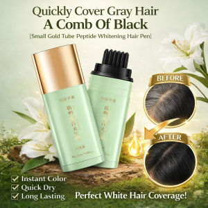 Hair Pen Quick Gray Coverage Herbal Formula/Temporary Hair Color Stick/Plant Floral Scent Hair Pen/Natural Ingredients Hair Touch-Up/Non-Damaging Hair Color Solution