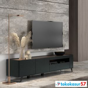 Meja TV / Lemari TV / Rak TV / Kabinet TV NIKITA TV200 Black Oak-Brown Walnut PRODESIGN