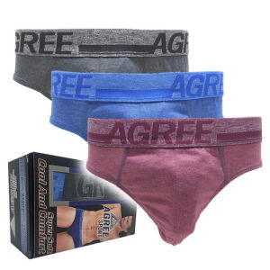 Labeling- 3 Pcs Celana Dalam Pria Agree Sport Katun Tebal PREMIUM [ 1 BOX isi 3 ]