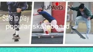 YUPARD Skateboard Teenagers Maple Longboard Four-Wheel 80cm*20cm