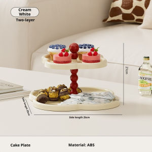 【SG Seller】Lab Cosi Desktop Organizer Retro Dessert Cupcake Stand Living Room Coffee Table Cake Snack Display Stand 3 Tier Cup Cake Holder Tower Bedroom Makeup Skincare Storage Organizer Serving Tray