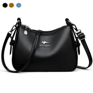 FASHIONXU ผ้าสีพื้น กระเป๋าสะพาย ความจุขนาดใหญ่ ปรับได้ กระเป๋าโท้ต แฟชั่น หนัง PU กระเป๋าแม่สูงวัย สำหรับผู้หญิง