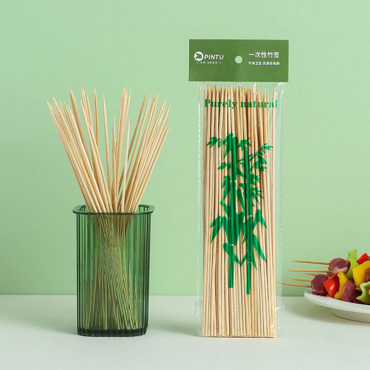 Bịch 50/90 que xiên thịt nướng dùng 1 lần tiện lợi dài 30cm | Lazada.vn