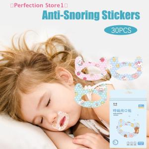 【Special price】🎀Perfection Store1🎀 สติกเกอร์ป้องกันการนอนกรน30ชิ้น กล่องสติกเกอร์ปิดปากสำหรับเด็กนอนหลับแผ่นแก้ไขการหายใจแผ่นแปะปิด
