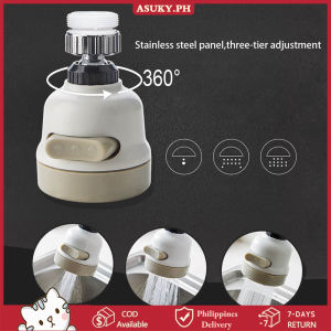 3 Mode Adjustment Movable Kitchen Faucet 360° Rotatable ABS Faucet Spray Head Splash Filter Nozzle COD