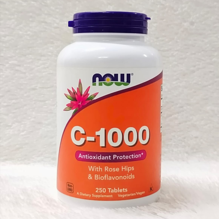 Now C 1000 With Rose Hips & Bioflavonoids ISI 250 Tablets Lazada