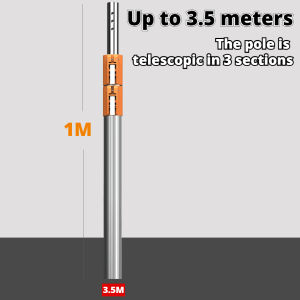 [Recommended]1.8-5.5 Meters Telescopic High Branch Pruning Shears High Branch Saw Tree Cutter High Branch Shears cutter High Altitude Saw Shear Pruner Saw Cutter Gardening Tools and Equipment Coconut Picker Fruit-Pick |Gunting Dahan Pokok Dan Gegaji