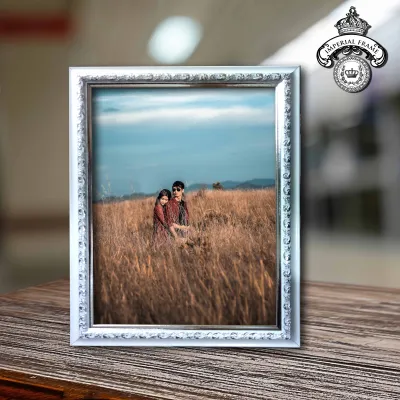 Bingkai Frame Figura Foto 10R ( 20x25 cm) silver / gold