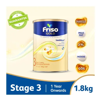 Friso Gold Stage 3 Growing-up Formula 1.8kg - From 1-3 years