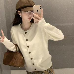 ohho T071 เสื้อไหมพรม คาร์ดิแกนกันหนาว แขนยาว ผ้าถัก สีทึบ สไตล์เกาหลี กระดุมแถวเดียว มี 5 สี ไซส์ใหญ่ เสื้อผ้าสำหรับสาวอ้วน Clothing Women