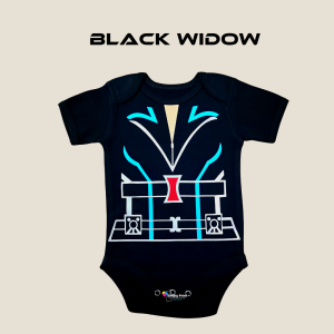 Baby Onesies PH Black Widow Superhero Baby Girl Onesie 0-12 months Newborn Superhero Costume Monthly Outfit