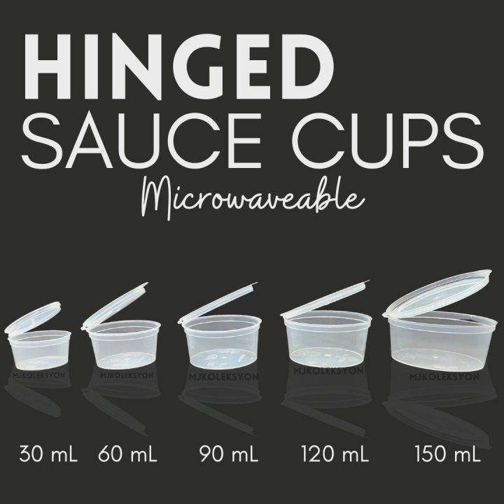 Hinged Sauce Cup 50pcs 6size available Lazada PH