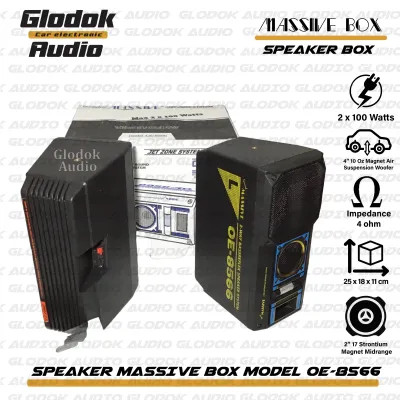 Speaker car and home massive OE8566 Box Speaker 4 inch 2 Way Sepasang