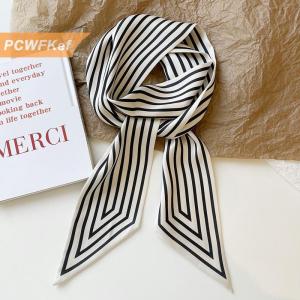 【PCWFKef】 Headband kết thúc tốt đẹp Nữ khăn quàng cổ Sọc Pháp phong cách Hàn Quốc nhỏ dài khăn tóc Phụ kiện túi trang trí nội thất