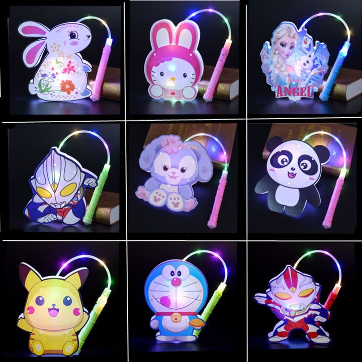DIY Prakarya Anak Lentera Lampion Karakter Kartun LED Set Unik | Lazada ...