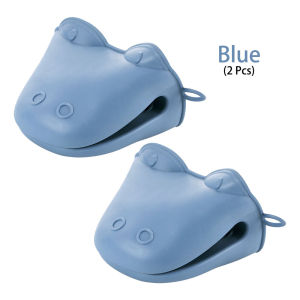 2Pcs Silicone Baking Gloves Anti Slip Hot Pot Oven Cooking Microwave Baking Mitten Kitchenware Heat Insulated Baking Tools Dinosaur Gloves Clip Anti Scalding-152c4c8b