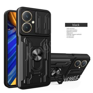 Shockproof Casing for vivo Y27 4G vivoY27 5G Y 27 Y36 vivoY36 2023 Magnetic Ring Holder Camera Lens Protection Phone Case Back Hard Cover