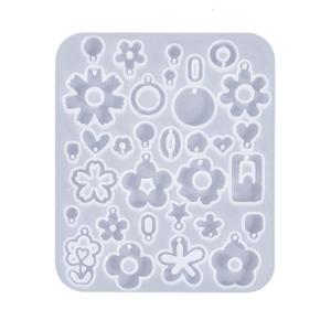 Công cụ/Hoa Tai Hoa khuôn bắt mắt Khuyên tai nhựa silicon khuôn tùy chỉnh làm khuôn mẫu cho những người yêu thích thủ công