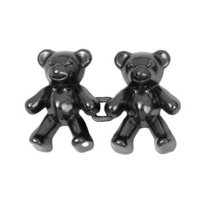 2 cặp gấu Pin kẹp cài thắt lưng cái đính bằng kim loại Fastener quần pins có thể tháo rời Nút may miễn phí khóa quần jean giảm eo thắt chặt Trâm