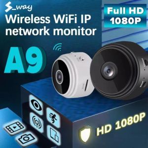 A9กล้องมินิ กล้องวงจรปิด wifi 360°พาโนรามามุมกว้าง กล้องวงจรปิด ไร้ สาย มองเห็นกลางคืน1080P HD กล้องจิ๋วแอบดู กล้องวงจรปิดดูผ่านมือถือ