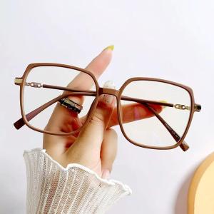 Kacamata Wanita Anti Radiasi Frame Persegi Fashion Gaya Korea Sunglassess Eyewear Design Retro