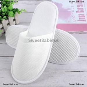 [COD] SweetBabiese Solid Color White Hotel Room Light Non Slip Casual Home Disposable Slippers For Women