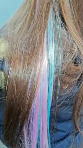 10PC/4PCS Hair Tinsel Clip Sparkle Glitter Hair Extension Colorful Seamless Wig Piece Long Straight