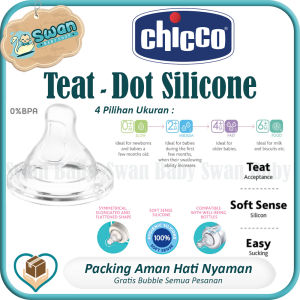 Chicco Teats Perfect 5 Silicone isi 2pcs / Dot Bayi Anti Kolik dan Kembung / Dot Bayi Anti Sedak