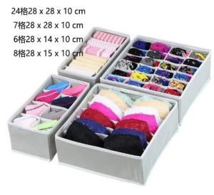 Kotak Penyimpanan Tas Pakaian Dalam & Aksesoris Pakaian 6Pcs Lemari Baby Penyelenggara Rumah Organizer Box