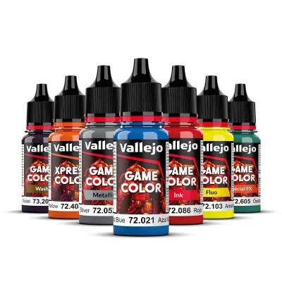 Sơn Acrylic Vallejo 18ml GAME COLOR - Màu sắc phổ biến dùng cho tranh vẽ mô hình game chiến tranh và các mô hình đồ chơi. Sơn gốc nước dùng cho vẽ mô hình.